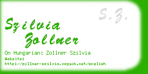 szilvia zollner business card